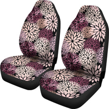 Load image into Gallery viewer, Black With Pink Purple and Peach Dahlias Flowers Dahlia Pattern