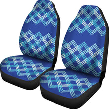 Load image into Gallery viewer, Blue Teal White Car Seat Covers