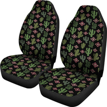 Load image into Gallery viewer, Green, Pink, Cactus Car Seat Covers Set Desert Southwestern