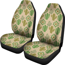 Load image into Gallery viewer, Tan Cactus Car Seat Covers That Match Back Seat Cover