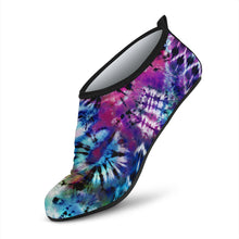 Load image into Gallery viewer, Colorful Tie Dye Rainbow Water Shoes