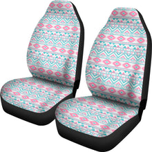 Load image into Gallery viewer, Pink and Turquoise Aztec Pattern Car Seat Covers