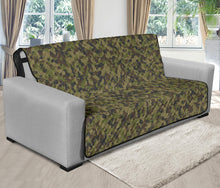 Load image into Gallery viewer, Camo Futon Protector Couch Cover Green, Brown, Gray Camouflage 70" Seat Width