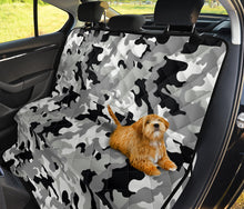 Load image into Gallery viewer, Gray, Black and White Camouflage Back Bench Seat Cover For Pets
