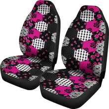 Load image into Gallery viewer, Hot Pink Shabby Chic Patchwork Quilt With Roses Style Car Seat Covers