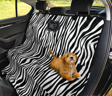 Load image into Gallery viewer, Bailey Zebra Black and White Back Bench Seat Cover For Pets