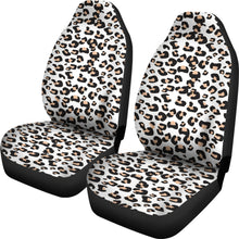 Load image into Gallery viewer, White Leopard Print Car Seat Covers