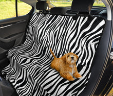 Load image into Gallery viewer, Black and White Zebra Stripes Print Back Bench Seat Cover For Pets