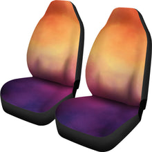 Load image into Gallery viewer, Orange and Purple Ombre Contrast Watercolor Car Seat Covers