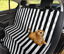 Load image into Gallery viewer, Black and White Striped Back Bench Seat Cover For Pets