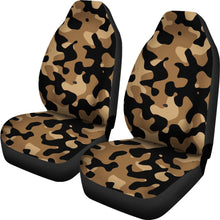 Load image into Gallery viewer, Light and Dark Brown and Black Camo Car Seat Covers Set