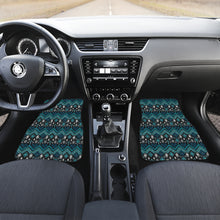 Load image into Gallery viewer, Teal and Black Ethnic Pattern Floor Mats