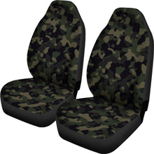 Load image into Gallery viewer, Camo Dark Green Black and Brown Camouflage Car Seat Covers