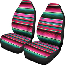 Load image into Gallery viewer, Serape Style Pink and Teal Car Seat Covers Set