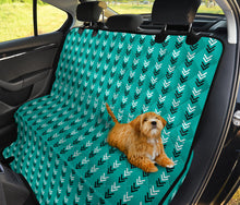 Load image into Gallery viewer, Teal, White and Black Arrow Pattern Dog Hammock Back Seat Cover For Pets