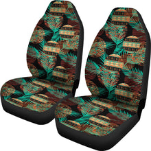 Load image into Gallery viewer, Green Leaf Tribal Car Seat Covers