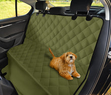 Load image into Gallery viewer, Army Green Solid Color Dog Hammock Back Seat Cover For Pets