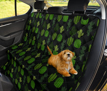 Load image into Gallery viewer, Black With Cactus Pattern Back Seat Cover For Pets