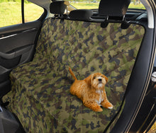 Load image into Gallery viewer, Camo Back Seat Cover For Pets Fits Cars, SUVS and Trucks Camouflage Green, Gray, Brown