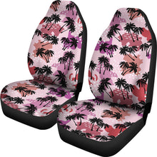 Load image into Gallery viewer, Palm Tree Car Seat Covers Set in Sunset Colors