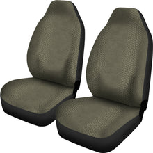 Load image into Gallery viewer, Olive Green Reptile Lizard Skin Car Seat Covers