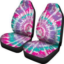 Load image into Gallery viewer, Pink Purple and Teal Tie Dye Car Seat Covers