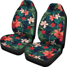 Load image into Gallery viewer, Matching Coral and Red Tropical Flower Pattern Car Seat Covers