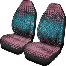 Load image into Gallery viewer, Watercolor Boho Car Seat Covers Set Pink Blue and Teal
