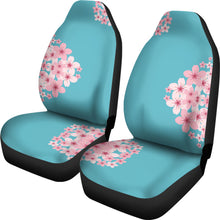Load image into Gallery viewer, Teal Cherry Blossom Bouquet Seat Covers