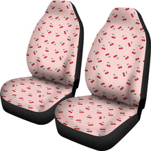 Load image into Gallery viewer, Pink With Red Cherry Pattern Car Seat Covers Set