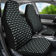 Load image into Gallery viewer, Black With Blue Eyeballs Pattern Car Seat Covers