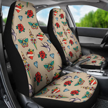 Load image into Gallery viewer, Old School Tattoo Traditional Vintage Style Car Seat Covers