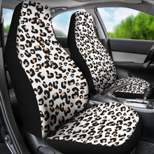 Load image into Gallery viewer, White Leopard Print Car Seat Covers