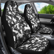 Load image into Gallery viewer, Snow Camo Car Seat Covers Camouflage White, Black, Gray Seat Protectors