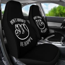 Load image into Gallery viewer, Don't Hurry Be Happy Sloth Car Seat Covers