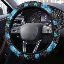Load image into Gallery viewer, Black and White Vine Steering Wheel Cover