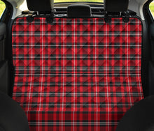 Load image into Gallery viewer, Plaid Red Black White Pet Dog Seat Cover Protector