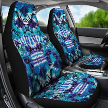 Load image into Gallery viewer, Teal, Purple and Blue Tie Dye Car Seat Covers