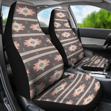 Load image into Gallery viewer, Southwestern Pastel Pattern Car Seat Covers Brown, Green and Peach