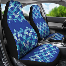 Load image into Gallery viewer, Blue Teal White Car Seat Covers