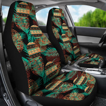 Load image into Gallery viewer, Green Leaf Tribal Car Seat Covers
