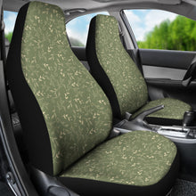 Load image into Gallery viewer, Green and Cream Leaves Pattern Car Seat Covers Set