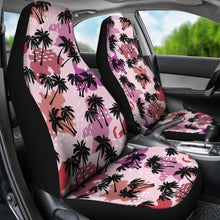Load image into Gallery viewer, Palm Tree Car Seat Covers Set in Sunset Colors
