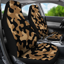 Load image into Gallery viewer, Light and Dark Brown and Black Camo Car Seat Covers Set