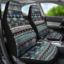 Load image into Gallery viewer, Blue Boho Pattern Abstract Car Seat Covers