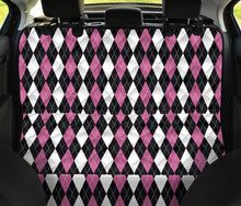 Load image into Gallery viewer, Pink, Black and White, Argyle Pet Hammock