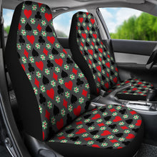 Load image into Gallery viewer, Gambling Casino Pattern Car Seat Covers Gray Red and Black