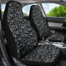 Load image into Gallery viewer, Gray and Black Skull Car Seat Covers Seat Protectors