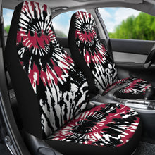 Load image into Gallery viewer, Red White Black Tie Dye Abstract Car Seat Covers