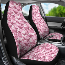 Load image into Gallery viewer, Blush Rose Pink and Mauve Camouflage Car Seat Covers